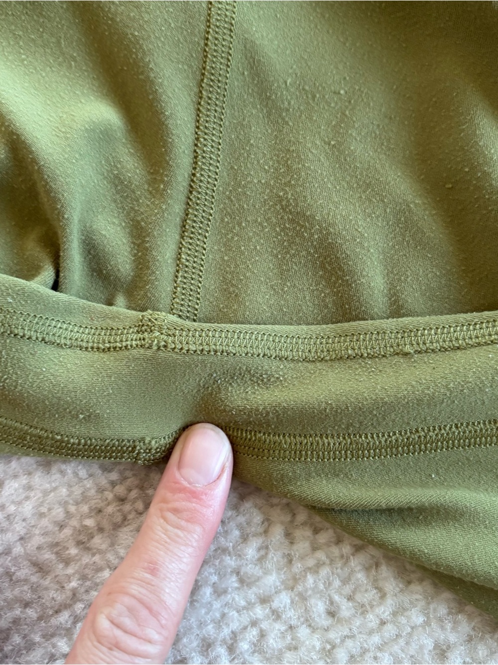 lululemon athletica Olive Green High-Rise Leggings size 6 - Picture 6 of 11